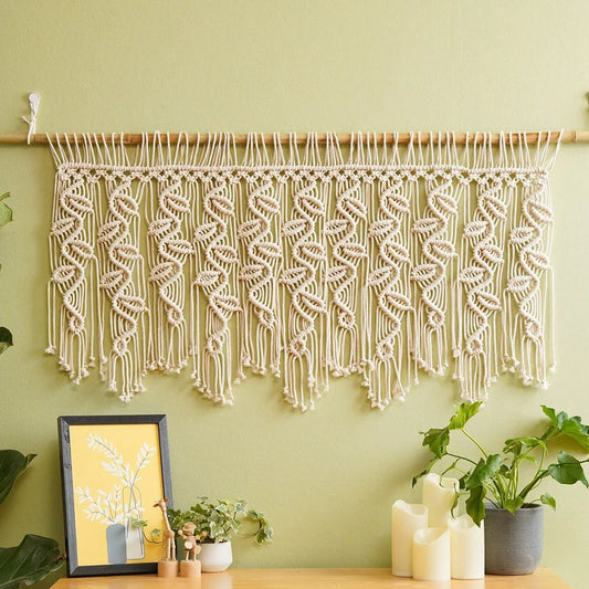 leafstyle woven macrame